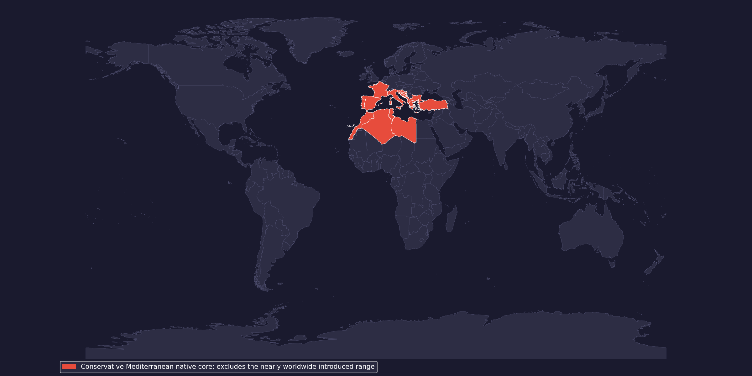 Native-range map