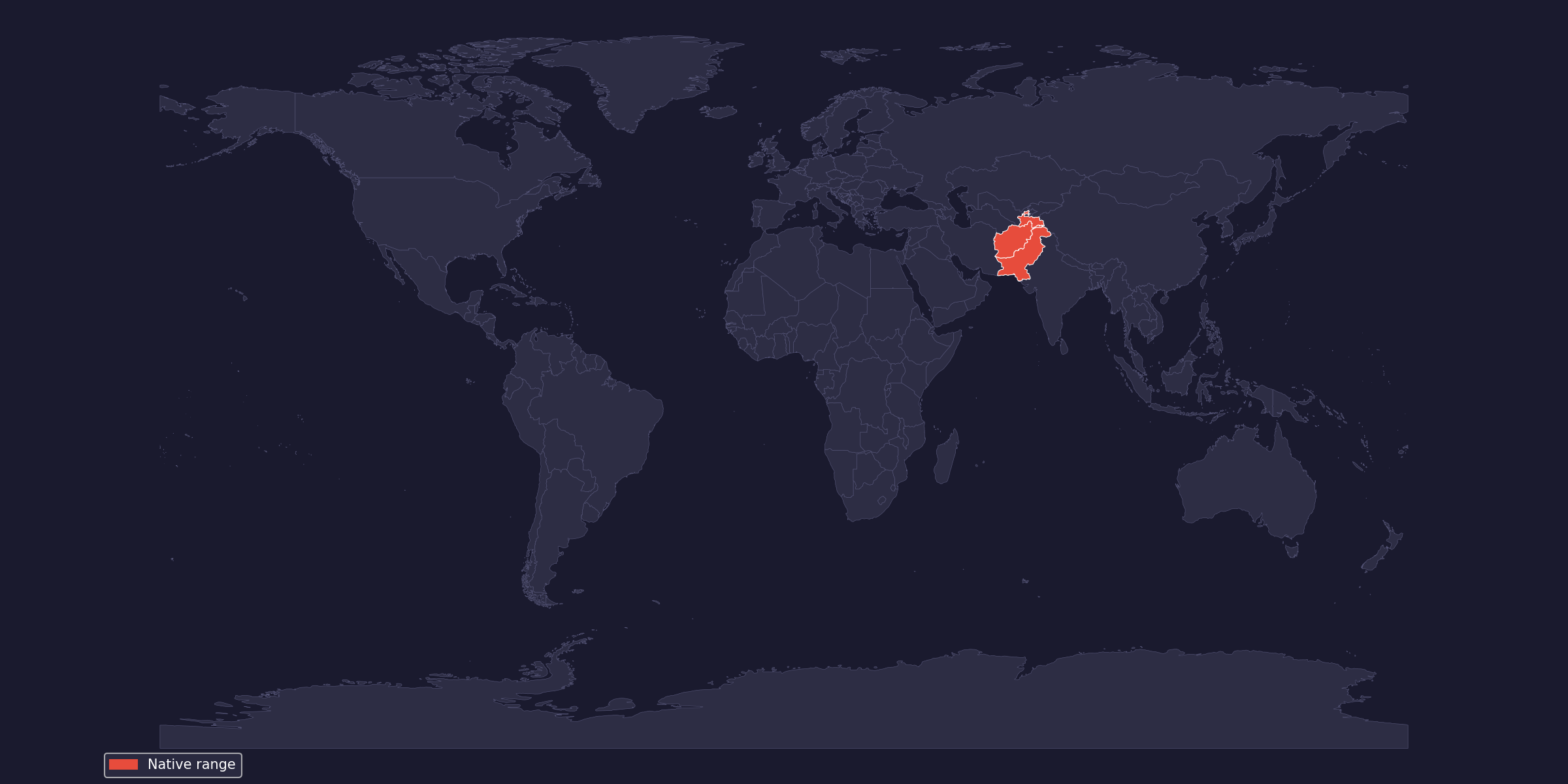 Карта на разпространението