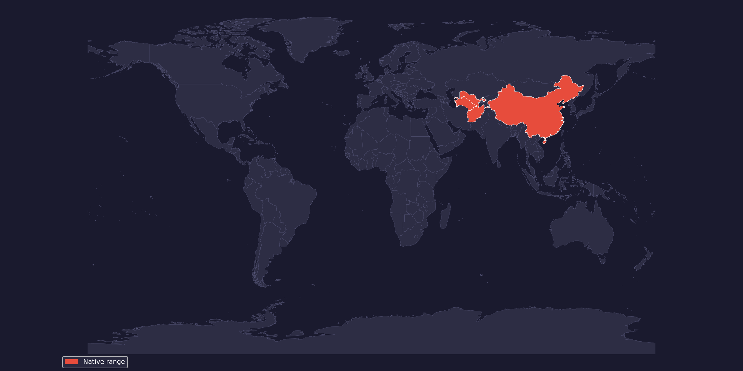 Карта на разпространението
