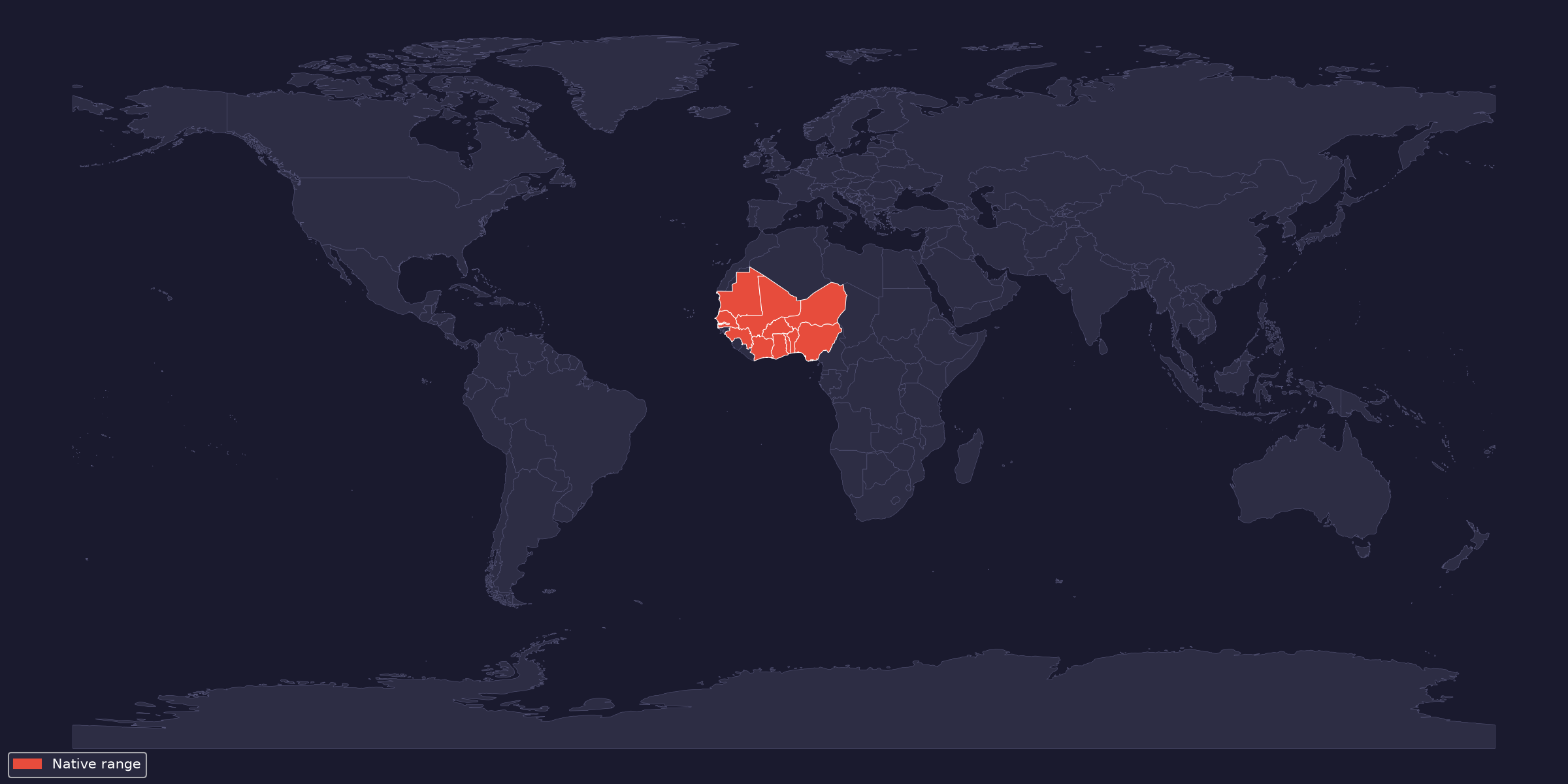 Карта на разпространението